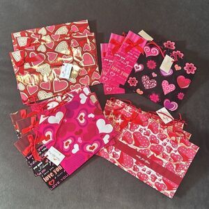 Gift Bag Bundle of 12 Valentine’s Day Birthday or Special Occasion Gift Bags NEW
